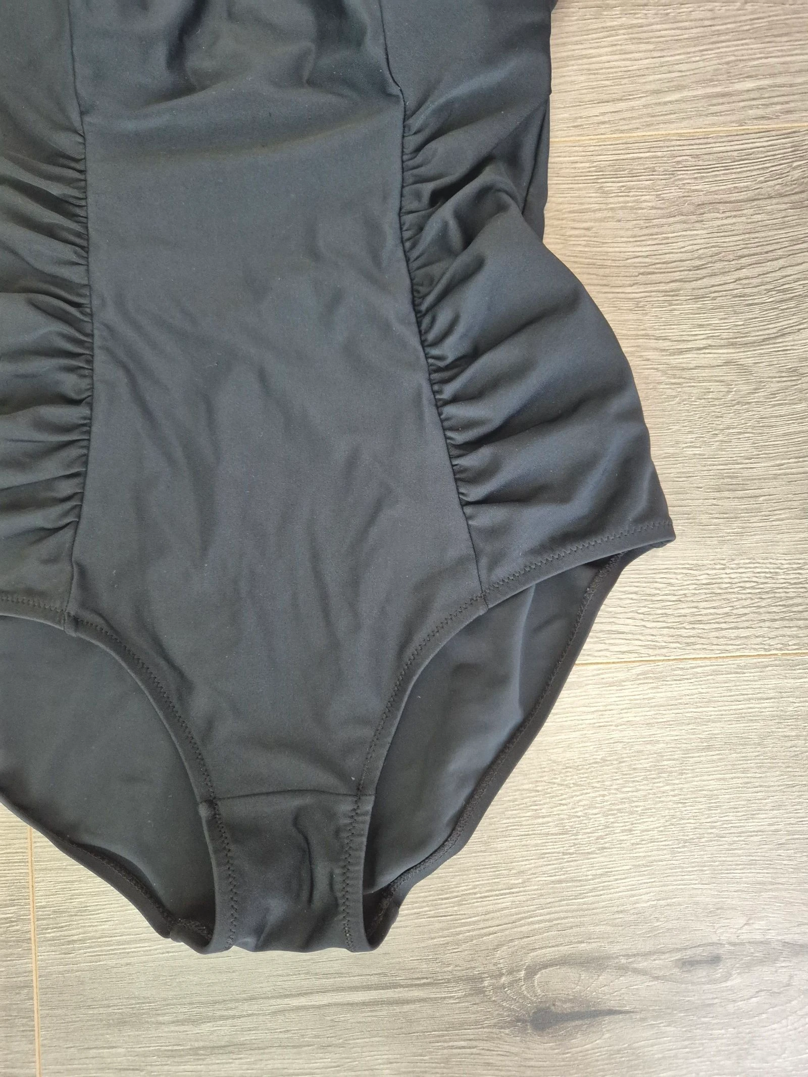 Black Swimsuit with Tummy Control & Pleats – JFW – Size 42 (UK 14) – photo 4